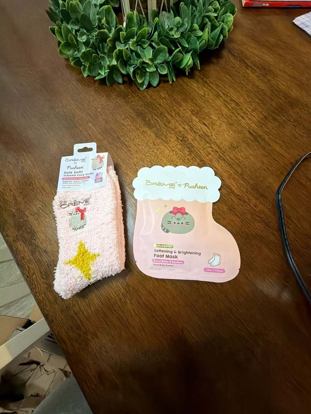 The Crème Shop x Pusheen Sole Soft Cozy Socks and Foot Mask Set